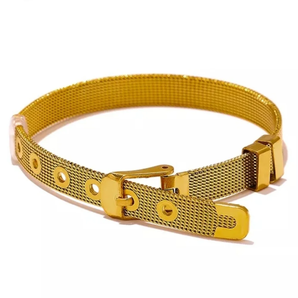 Chic Stainless Steel Bangle Bracelet - Picture 1 of 8